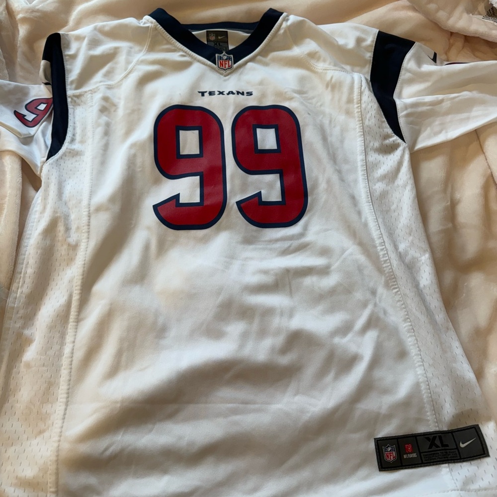 Nike Texans Jersey with Red J.J. Watt #99